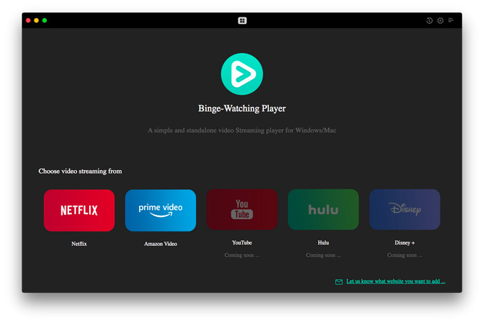 Binge-Watching Player for Netflix para Windows - Baixe
