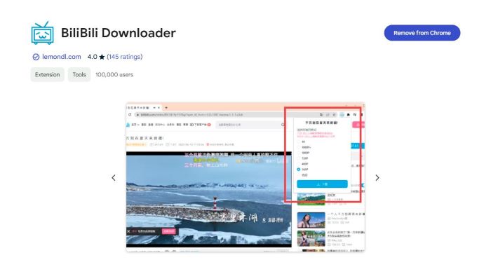 bilibili downloader extension