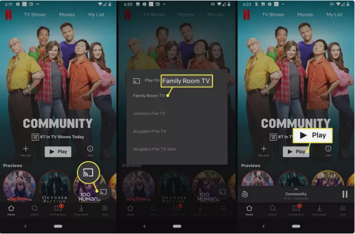 How do i connect my phone hot sale to my tv to watch netflix