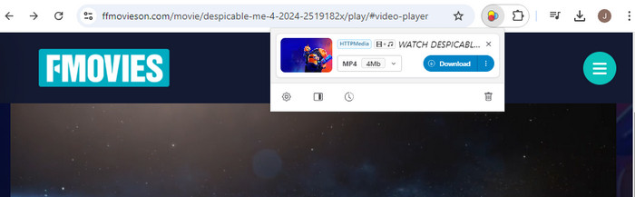 download from fmovies using video downloadhelper browser extension