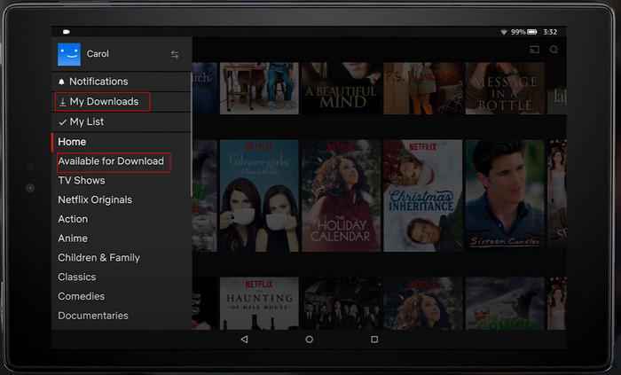 download netflix video on kindle fire