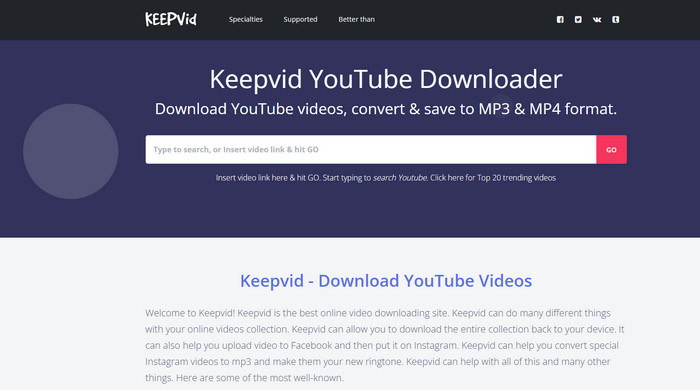 watch keepvid website