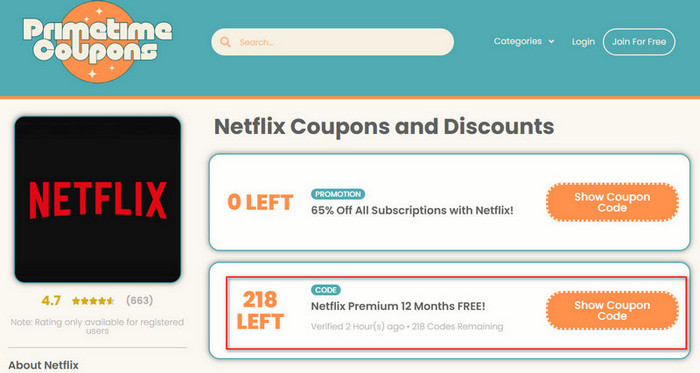 netflix 12-month free offer on primetime coupons