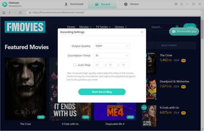 download from fmovies using flixicam streamone the best way